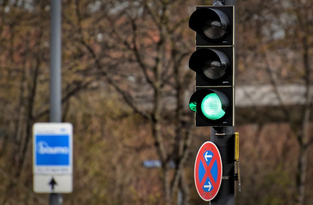 traffic lights, green, road