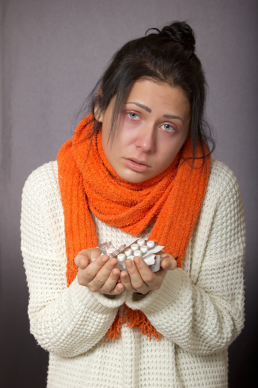 the common cold, girl, patient